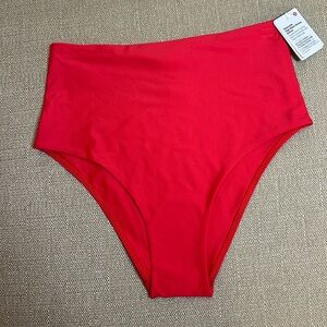 lululemon athletica Women's True Red High-Waist Swim Bottom